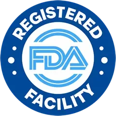 FDA registered facility badge
